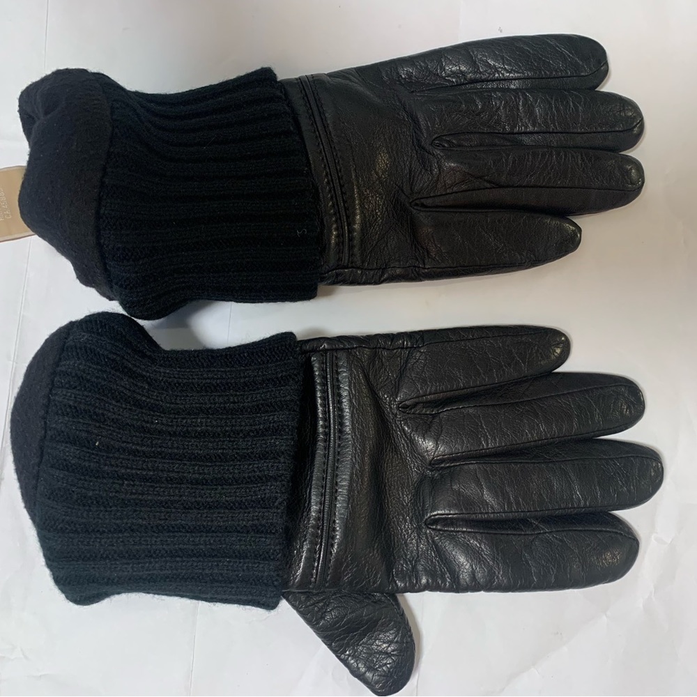 Michael Kors Women’s Black Leather Gloves